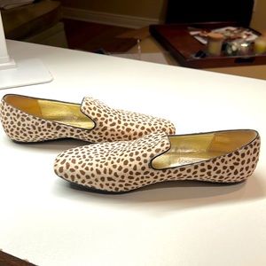 Jimmy Choo Ponyhair Animal Print Loafers